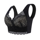 PLUS size Bra gathering beautiful back no steel ring lace wrap bra vest underwear one cup seamless sleep bra vest