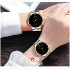 LAOGESHI Fashion Couple Watch Classic Waterproof Quartz Watch for Men and Women love watch