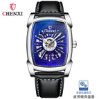CHENXI Men's Watch Automatic Mechanical Watch Douyin hot sale Square Hollow Mechanical Watch 8809