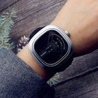 Punk Style Turntable Boys New Concept Watch Trendy Men's Fashion Watch All-Match Belt Quartz casual student's Watch