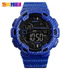 SKMEI Fashion Sport Watch Men Alarm Clock Cowboy Waterproof Week Display Men Watches Denim Digital Watch 1472