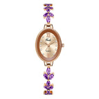 Gedi Niche High-Grade women Watch Luxury Oval Quartz Watch Jewelry Four-Leaf Clover Medieval Bracelet Watch 51120