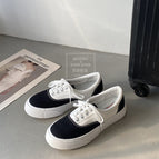 Platform canvas shoes women's heightened student casual shoes 2021 new Korean ins big-toed shoes 503