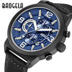 BAOGELA Luminous Quartz Watch Men's Belt Multifunctional Calendar Waterproof Watch Men 1709