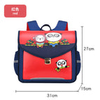 New cartoon schoolbag horizontal version primary school students' schoolbag ridge guard