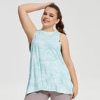 Plus Size Yoga Vest Women Hollow Breathable Quick-Drying Sports Sleeveless T-shirt Loose Fitness Running Top YY198