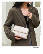 Lingge chain small bag female summer 2022 new trendy fashion messenger bag shoulder small square bag