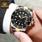 OLEVS Men Watches Luxury Quartz Wristwatches Calendar Luminous Hands Business Clock Male casual Fashion