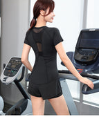 Women yoga suits Professional Morning Running Sports Suit Top end Yoga Suit Outdoor Fitness 5-Piece Set Loose Fast Drying 1002