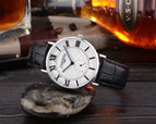 CHENXI Couple's Watch Men's Watch 076b Ultra-Thin Fashion Watch Women's quartz casual watch CX-076B leather