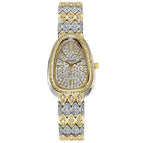 BW High-end Snake-shaped Bracelet Women's Watch Full Rhinestone Fashion Women's Watch Quartz Watch