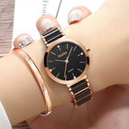 OLEVS New Fashion Ceramics Watchstrap Quartz Women Watch Waterproof Luxury Brand Watch For Women Date Clock Gift