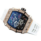 Watch for mem Richard European-Style Diamond Quartz Watch Fashion Sports Barrel-Shaped in Stock 9791