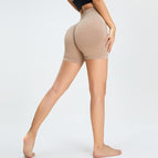 Seamless Yoga Shorts Women's Three-Point High Waist Sports Pants Quick-Drying Fitness Yoga shorts MS0111