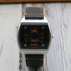 Punk Style Turntable Boys New Concept Watch Trendy Men's Fashion Watch All-Match Square Belt Quartz Watch 58778