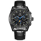 ONOLA ON6835 Men's watch Multi-Function Automatic Mechanical Leather Watch Men Watrproof Watch casual