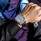 CHENXI new retro carved watch men's mechanical watch leather waterproof hollow automatic mechanical watch