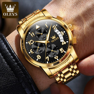 OLEVS men's Watch Multi-functional Sport Chronograph Waterproof Men's business Watch 2879DQP