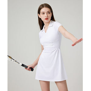 New Tennis Dress Lulu Fabric Dance Badminton Sports Pleated Skirt Golf sports Set for Women students 306