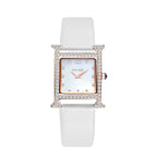 2023 New Arrival GUOU small women's watches trend simple temperament shell surface rhinestone leather belt casual watch