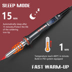 HANDSKIT 927 200W Soldering Iron Automatic Sleep Thermal Control Soldering Iron Tin Wire Stand Welding Tools Four-core Ptc Ceramic Heater 220V/110V