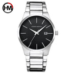 Hannah Martin Original Design Waterproof Tungsten Black Steel Strap Watches Business Calendar Quartz Men's watch HM-17551