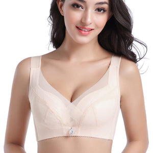 Plus Size Bra No Sponge No Steel Ring Bra Breathable Thin Ladies Underwear sports bra