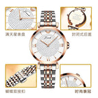High-end Ladies Gypsophila Watch Rose Gold Butterfly Buckle Steel Band Student Waterproof Women's Watch H7105