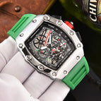 New men's Square Watch Elements Business Men's Six-Pin Running Seconds Multi-Function Calendar Watch 8087H