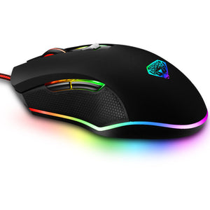 King leopard G302 game eat chicken office business home luminous running lamp effect wired USB mouse
