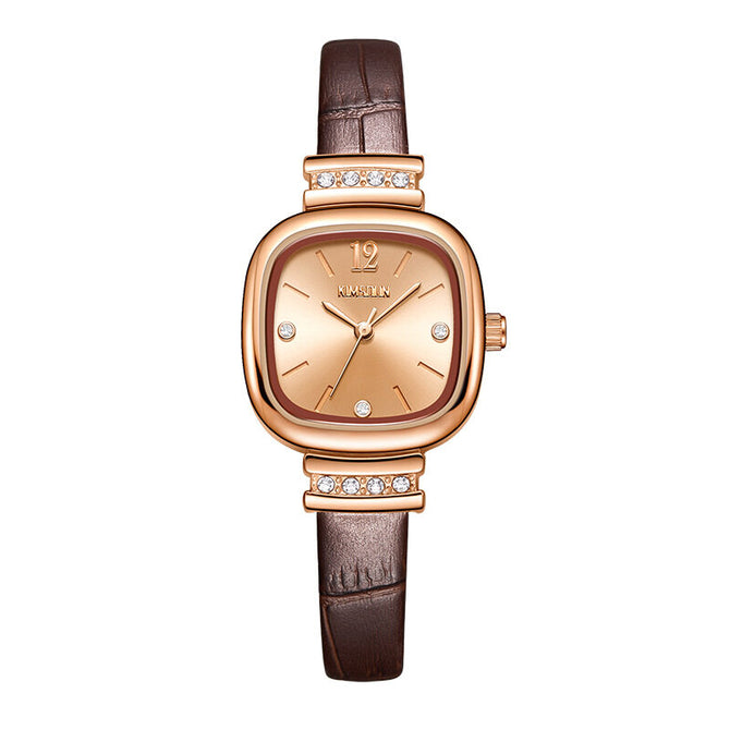 KIMSDUN retro fashion small sugar cube diamond watch women's watch waterproof quartz watch K-7702B