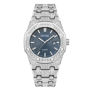 Pintime Watch Men's Hot Sale Waterproof Quartz Men's Watch calendar New casual Watch 2590
