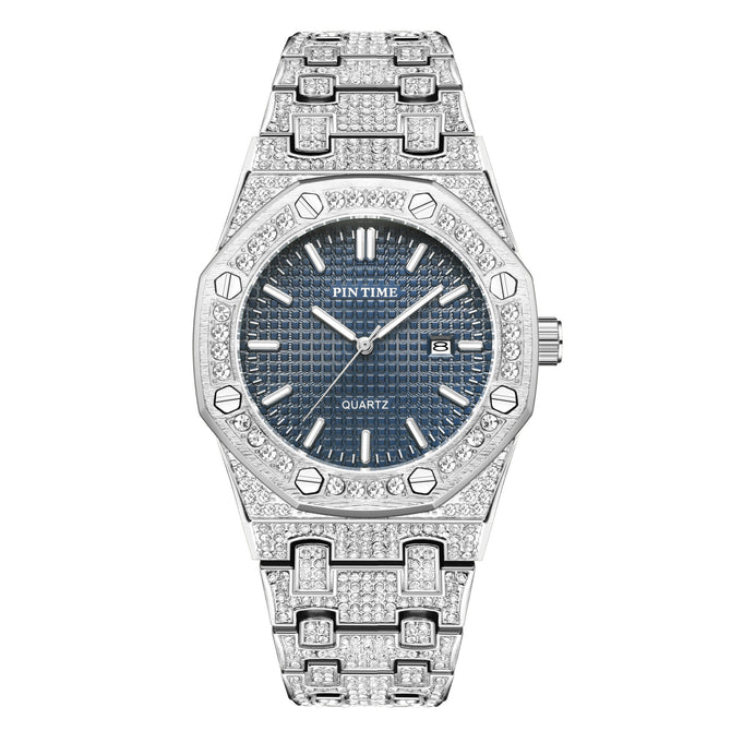 Pintime Watch Men's Hot Sale Waterproof Quartz Men's Watch calendar New casual Watch 2590