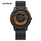 EUTOUR E019 Popular solid wood dial, simple magnetic steel ball fashion concept watch, parallel steel ball young students' men's watch women's watch popular watch male casual watches