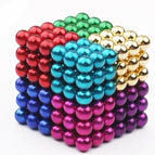 5mm 216 PCS DIY Educational toys set Magnet Balls color buck ball