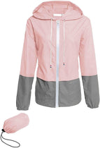Avoogue Raincoat Women Lightweight Waterproof Rain Jackets Packable Outdoor Hooded Windbreaker