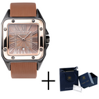 [Ready stock]GUOU fanshion Women Watches Lady Luxury Wristwatches Rubber Silicon Dress Square Quartz Watch