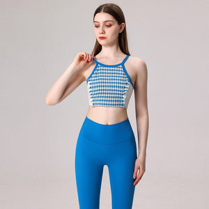 New yoga suit Beautiful Back Tank-Top Yoga Clothes Two-Piece Suit Professional Training Running fitness dancing sports set TZ-230324