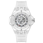 ONOLA ON3836 2023 Fashion New Hollow Automatic Mechanical Watch Men's Waterproof Transparent Case Tape Watch Men