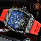 Watch for mem Richard European-Style Diamond Quartz Watch Fashion Sports Barrel-Shaped in Stock 9791
