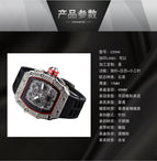 New men's watch Diamond Quartz Watch Business Six-Pin Running Seconds Barrel-Shaped Quartz Watch Fashion Watch 8110