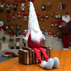 Christmas decorations gnome faceless doll sitting window forest goblin doll shop home Christmas decorations gift