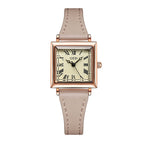 Gedi Creative Small Waist Belt Women's Good-looking Small Square Plate Roman Scale Retro Quartz Watch 51072