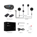 INTERCOM EJEAS Q7 Earphone Charging Cable mounting Clip Accessorise set Q7