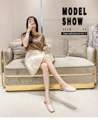 Fashion slippers women's summer 2022 new half drag women's shoes lazy flat shoes women 112-1