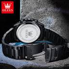 OLEVS men's watch fashion multi-functional calendar luminous men's quartz watch 2873DP
