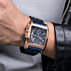 Megir Business Men's Watch Trend Multifunctional Chronograph Steel Strap Quartz Men's Watch 2018G