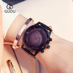 GUOU 8107 2019 Women's Watches Diamond Ladies Watch Top Brand Luxury Watches Fashion Montre Femme Diamond Watch