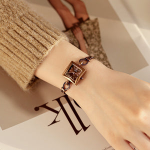 Gedi Women Watch 2023 New Simple Temperament Watch Women's INS Special-Interest Design Bracelet Watch Square Watch