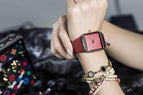 Guou 8161 Fashion Luxury Brand Unisex Men Womens Watches Square Dial Silicone Strap Golden Case Lady Dress Quartz Watch 8161